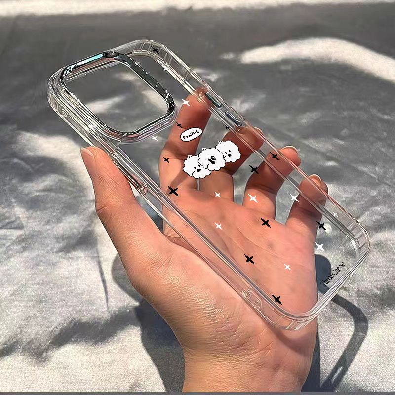 ✅Ốp Điện Thoại Mềm Chống Sốc Hình Cún Dễ Thương Cho Iphone 81114pro 7iPhone1213max / plus M46A