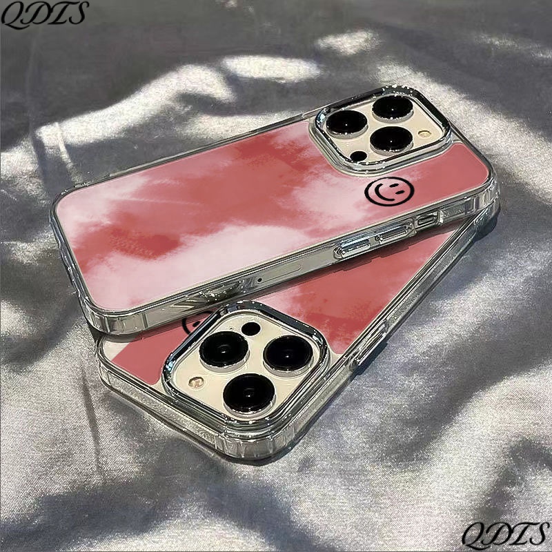 ✅Ốp Điện Thoại Mềm Chống Sốc Họa Tiết Graffiti Màu Hồng Cho Iphone 128 13In 7 max 11 14Pro YKB5