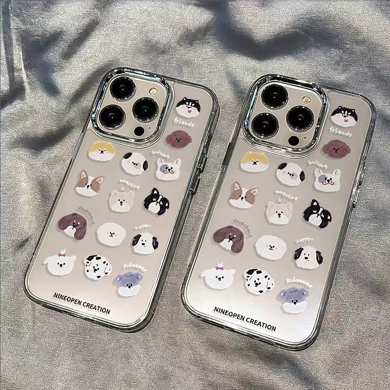 ✅Ốp Điện Thoại Mềm Chống Sốc Hình Cún Corgi Cho Iphone 7plus 14pro11 8 12 max13