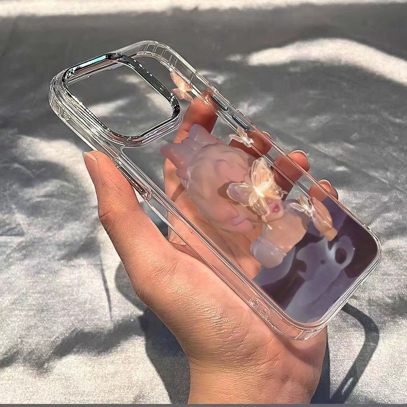 ✅Ốp Điện Thoại Mềm Chống Sốc Họa Tiết Bướm Đơn Giản Cho Iphone 13 / 7In Style plus118 14pro maxxs 12 R5GS