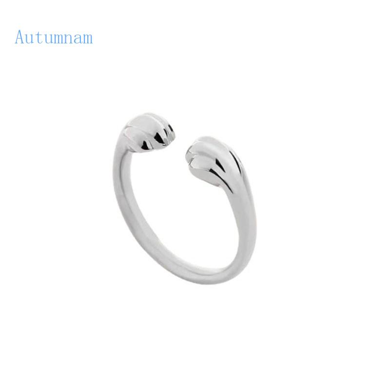 Nhẫn Hở Hình Bàn Chân Mèo Dễ Thương