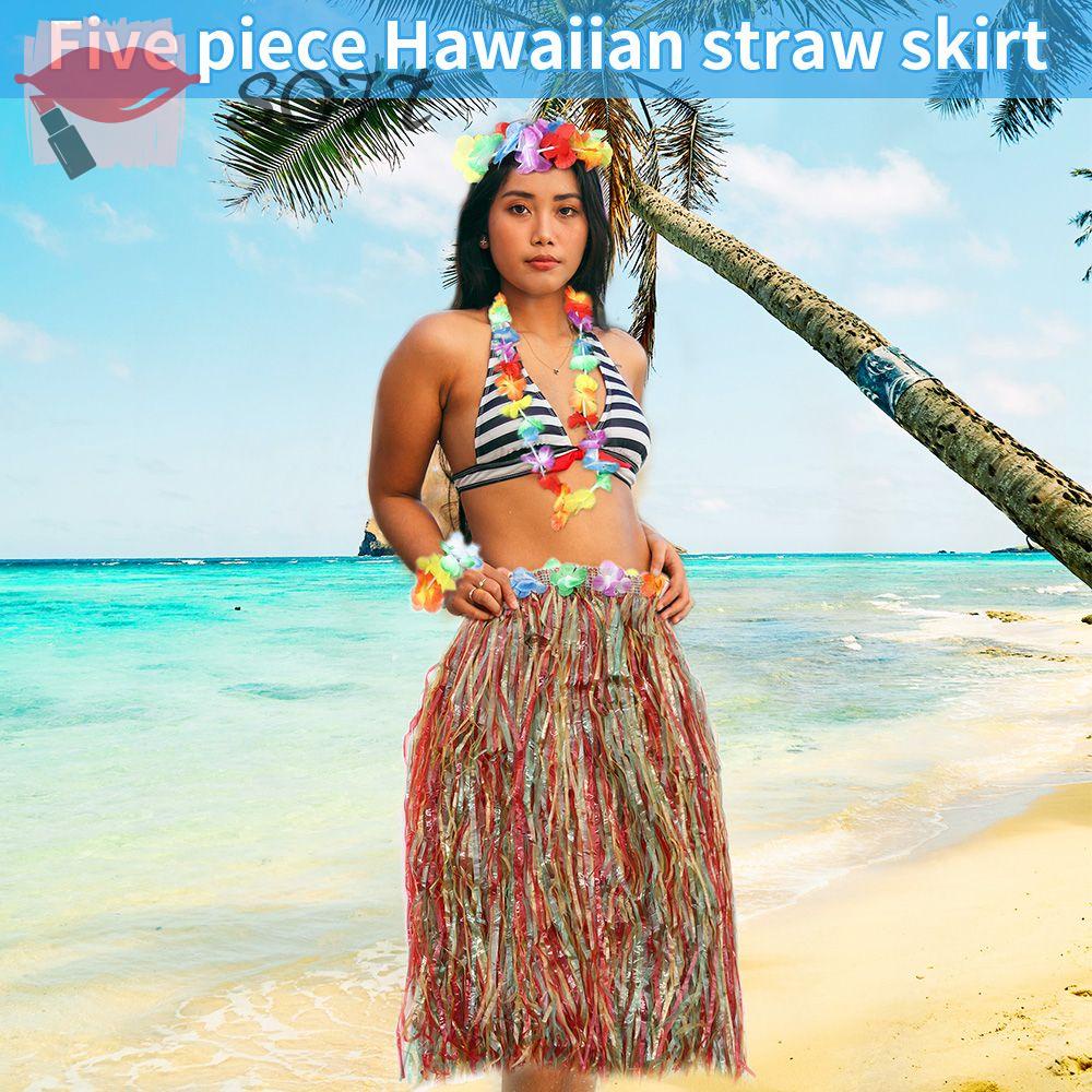 Vòng Hoa Tua Rua Phong Cách Hawaii Dùng Hóa Trang Tiệc Tùng