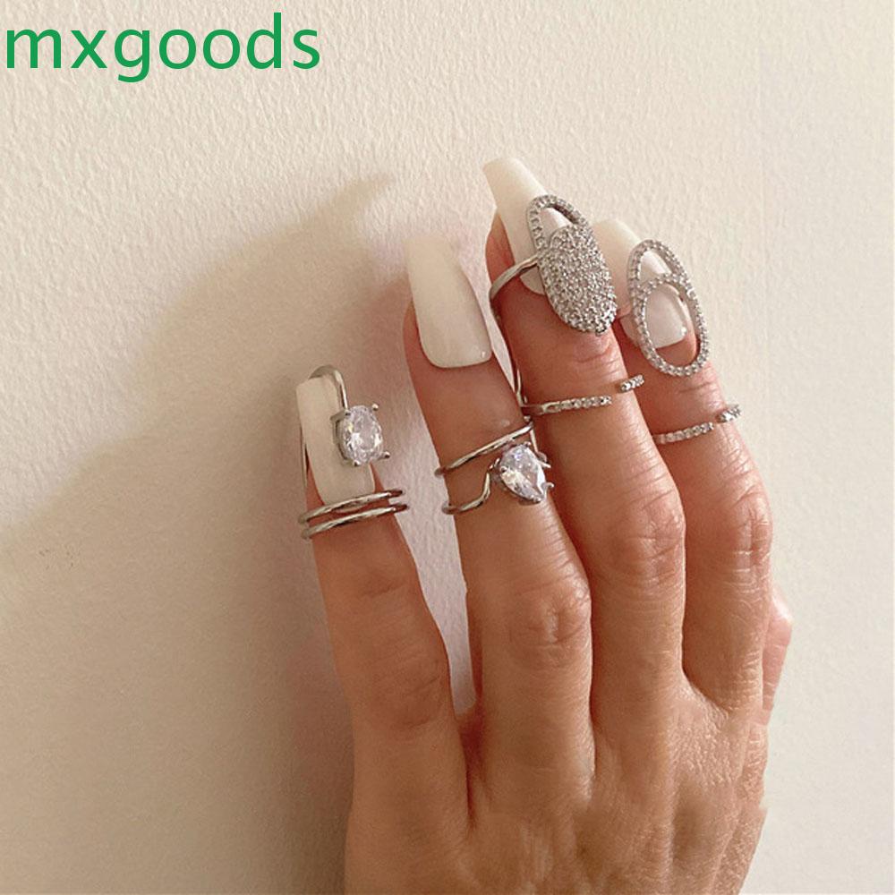 Ốp Bảo Vệ Móng Tay Bằng Hợp Kim Lấp Lánh Dành Cho Nữ