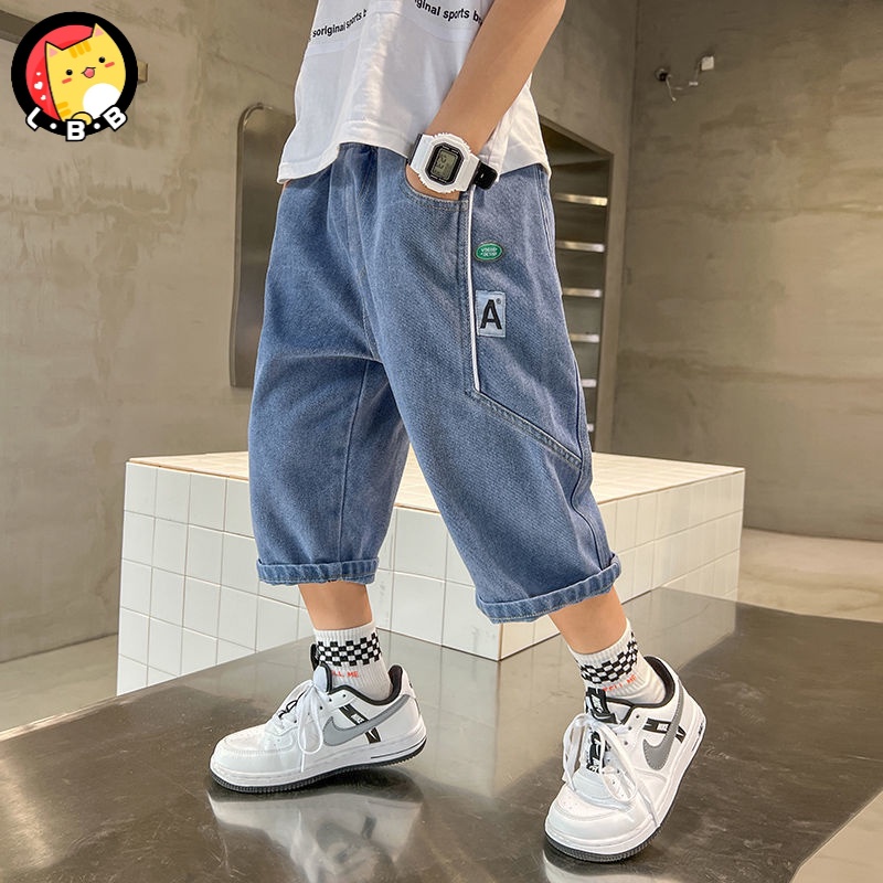 Quần Short Denim Thời Trang Mùa Hè Mới Cho Bé Trai 3-5 - 8-10 - 12-13 Tuổi
