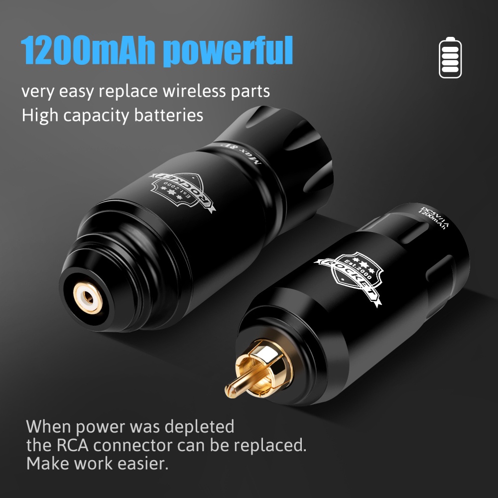 Bộ Máy Xăm Hình Không Dây Mini Giao Diện Rcaa Cao Cấp