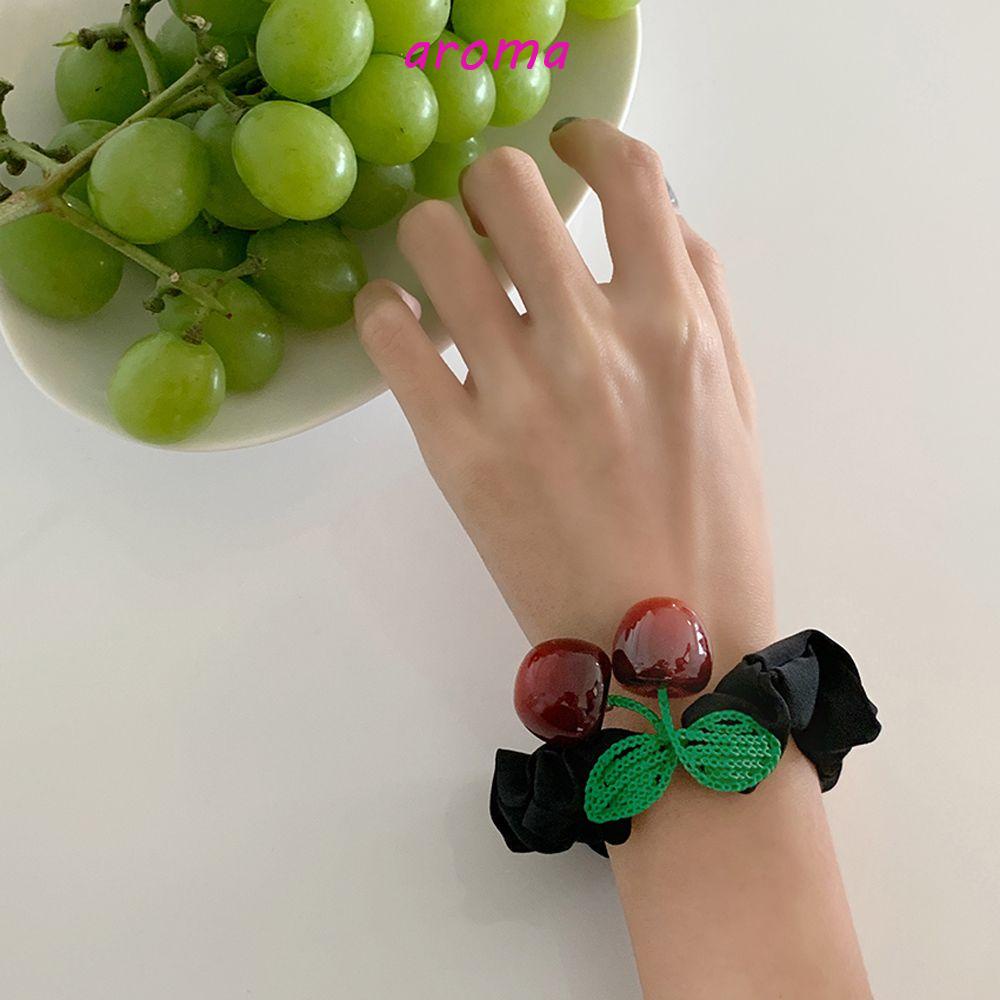 Dây Buộc Tóc Bằng Resin Thời Trang Ngọt Ngào Cho Nữ