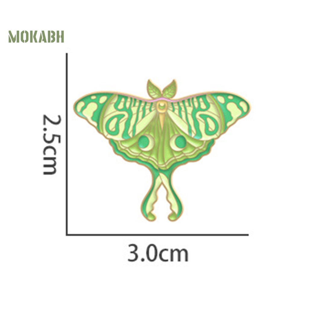 [Mok Abh] Trâm Cài Áo Hình Con Bướm Nhiều Màu Sắc Kiểu Dáng Vintage Hợp Thời Trang Cho Nữ
