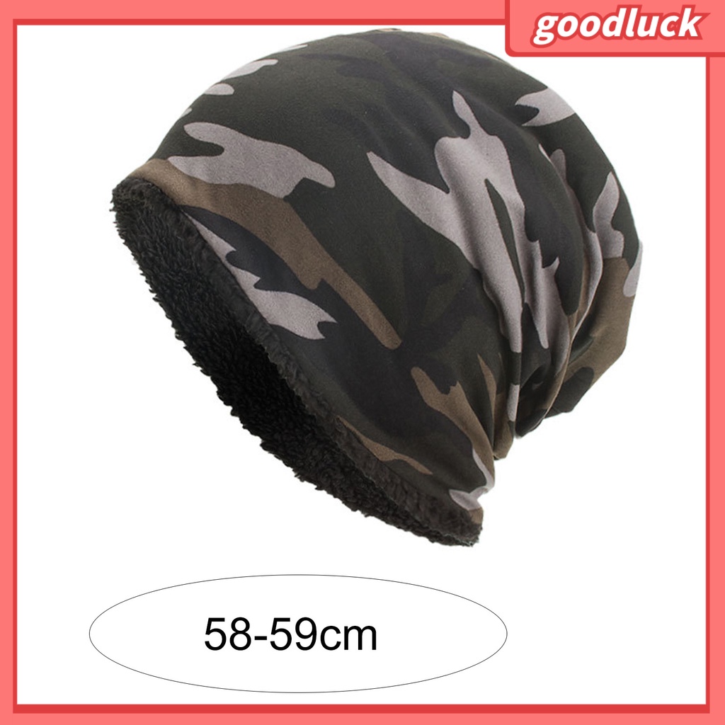 [GLO] Mũ Beanie Mùa Đông Baggy Lông Cừu Mềm Nhẹ Thoáng Khí Co Giãn Phối Màu Tương Phản Chống Lạnh Họa Tiết Rằn Ri Cho Nam Mặ