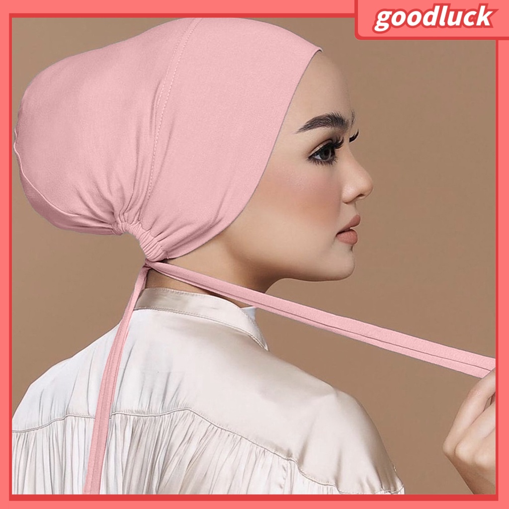 Mũ Trùm Đầu Màu Trơn Co Giãn Thoáng Khí Chống Trượt Một Kích Thước Cho Nữ