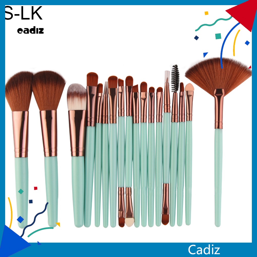 Set 18 Cọ Trang Điểm Chuyên Nghiệp Với Tay Cầm Nhựa