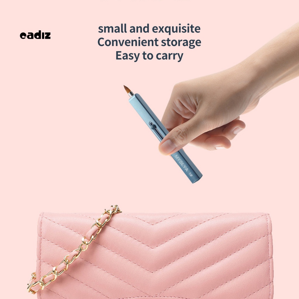 Cọ Trang Điểm Môi Lông Mềm Chống Bụi Thiết Kế Thu Gọn Được Tiện Dụng