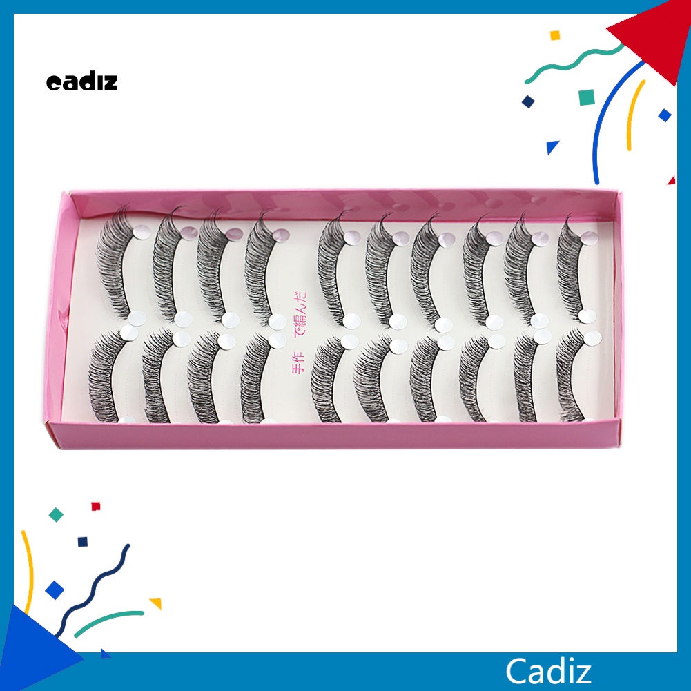 Set 10 Cặp Lông Mi Giả Dài Tự Nhiên Trang Điểm Dự Tiệc