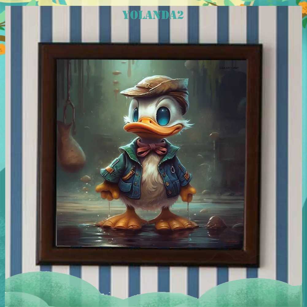 Tranh Đính Đá Kim Cương Toàn Bộ 5D DIY Hình Vẽ Vịt Donald