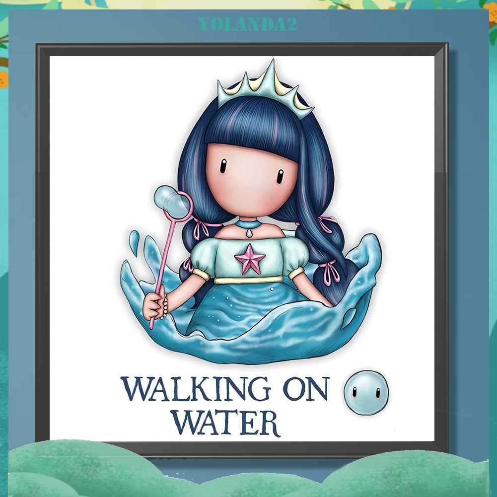 Tranh Đính Đá Kim Cương Toàn Bộ 5D DIY Hình Búp Bê