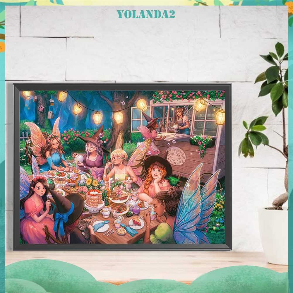 Tranh Đính Đá Kim Cương Toàn Bộ 5D DIY Hình Vẽ Elf