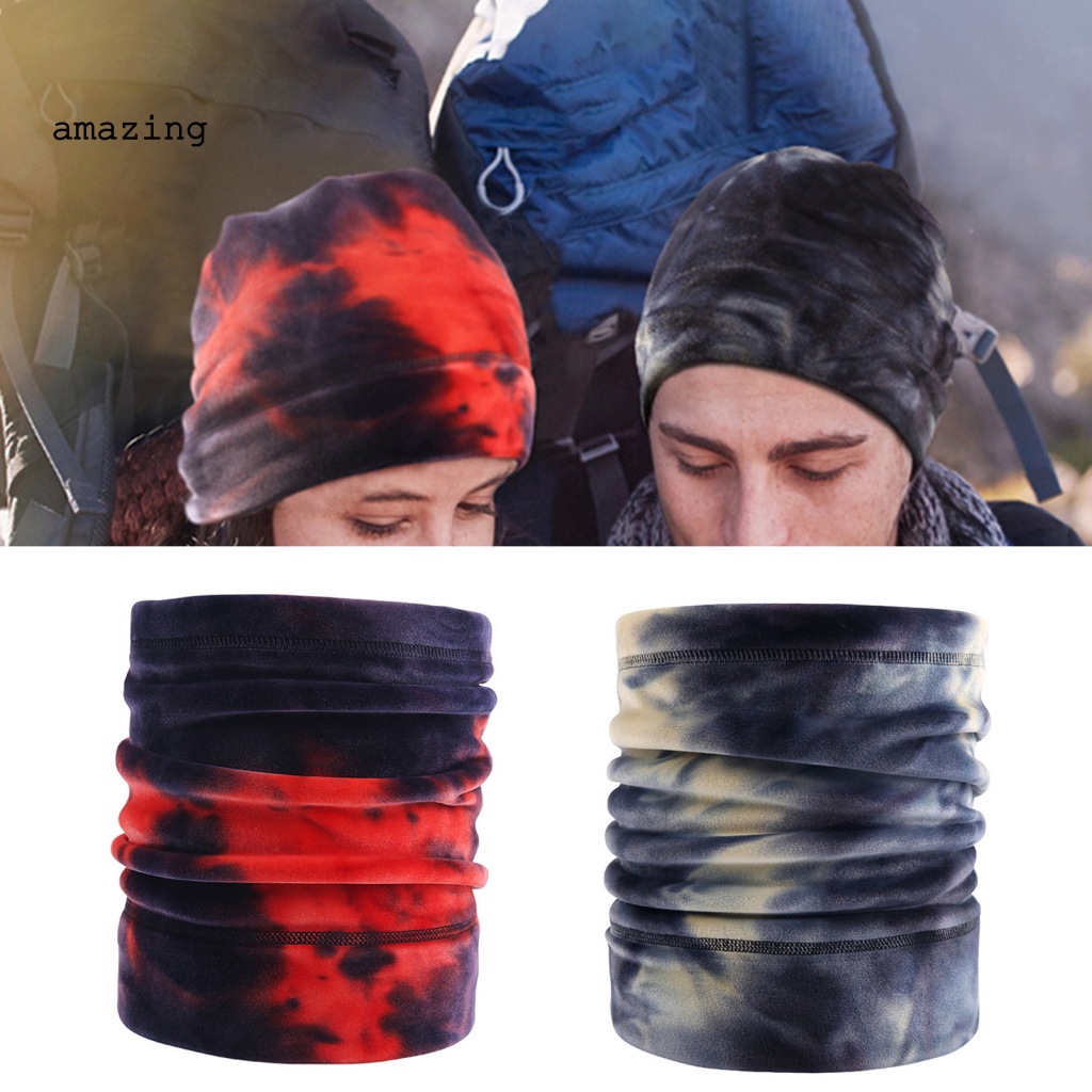 Khăn Choàng Cổ Co Giãn Giữ Ấm In Họa Tiết Màu Gradient Thời Trang