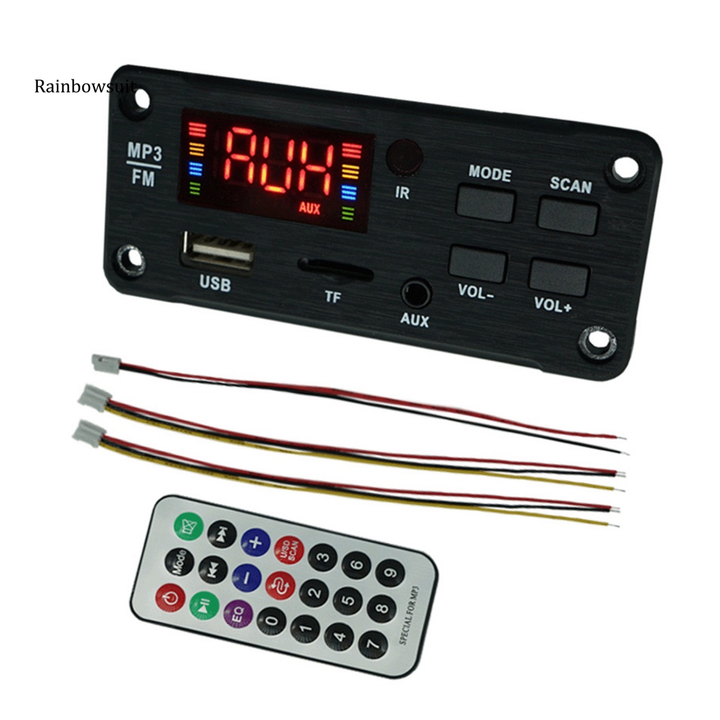 Máy Nghe Nhạc MP3 Bluetooth 5.0 Màn Hình Màu Lớn Chống Mất Đa Năng Cho Xe Hơi