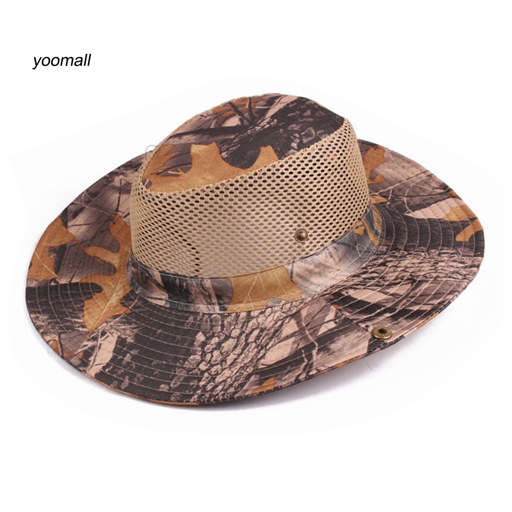 Mũ Tai Bèo Chống Nắng Phối Lưới Thoáng Khí Họa Tiết Rằn Ri Thời Trang Mùa Hè Cho Nam Và Nữ