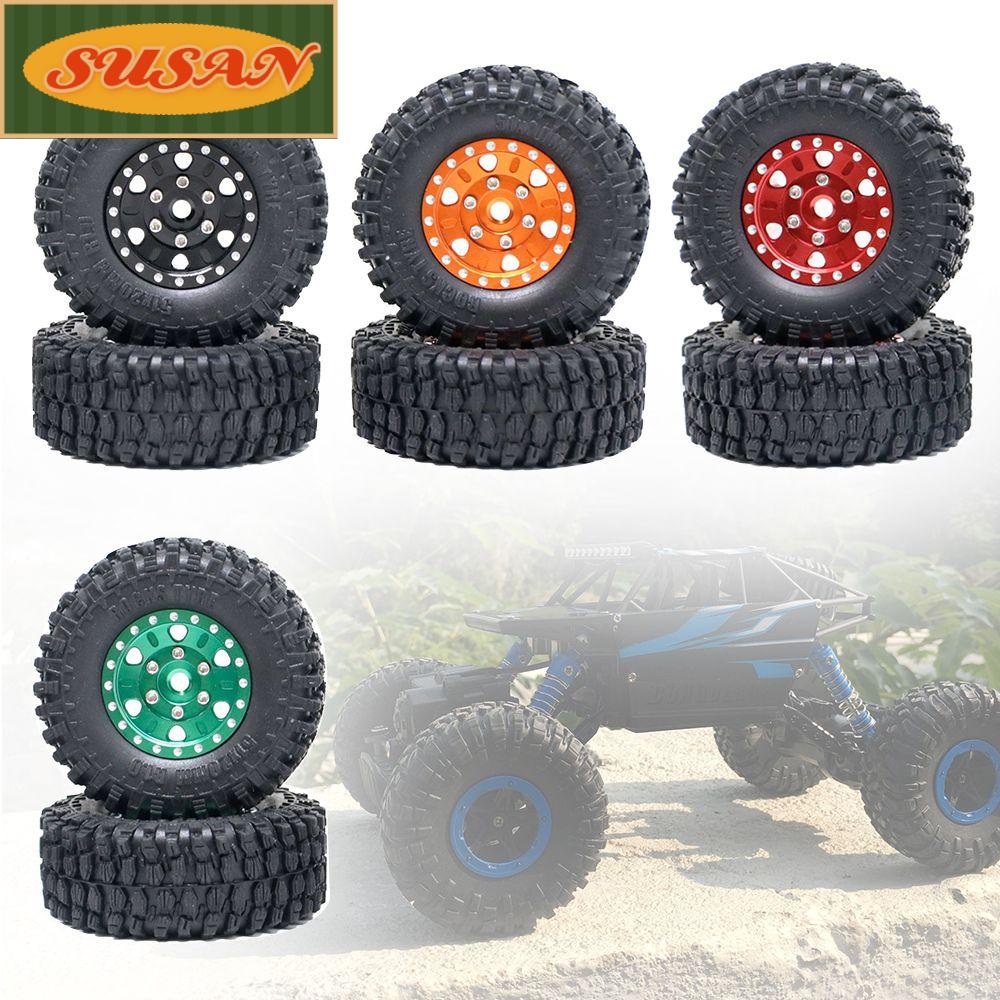 Bộ 4 Bánh Xe Cao Su Tỉ Lệ 1 / 24 Cho Xe Điều Khiển Từ Xa