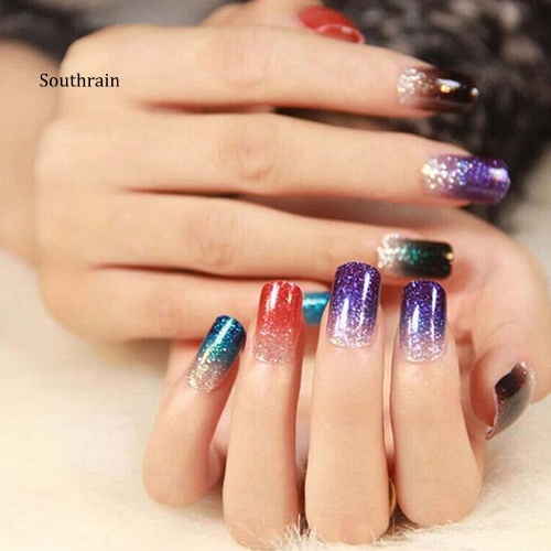 Set 12 Hộp Bột Kim Tuyến Nhiều Màu Sắc Dùng Để Trang Trí Móng Nghệ Thuật