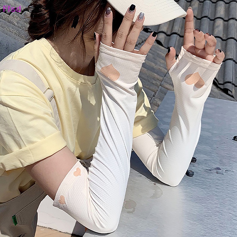 {Ffsd} Ống Tay Áo Chống Nắng Và Tia UV Bằng Lụa Lạnh Bảo Vệ Chống Tia UV Mùa Hè Mới Bảo Vệ Khi Đạp Xe Thể Thao Ngoài Trời Cho Nam