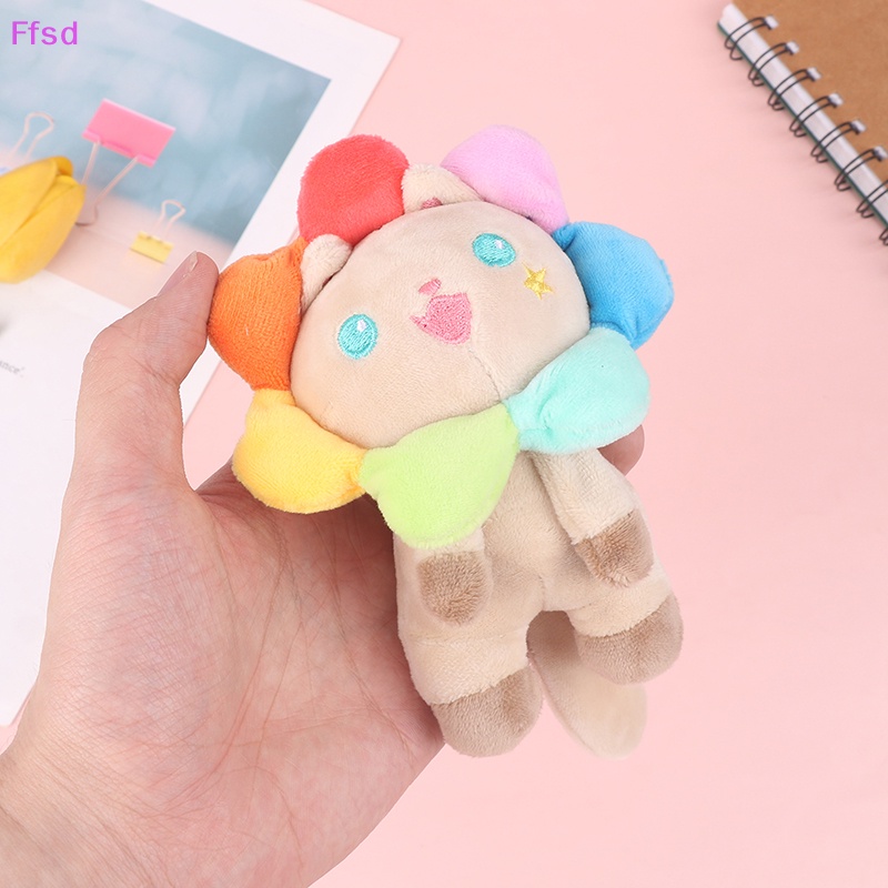 {Ffsd} Móc Khóa Xe Hơi Hình Mèo Đi Mưa Hoa Hướng Dương Bằng Lông Tinh Tế Dễ Thương Cho Nữ *