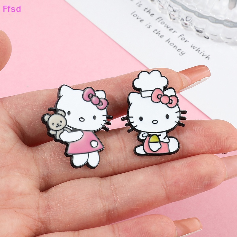 SANRIO Ghim Cài Ba Lô / Túi Xách Hình Mèo hello kitty Đáng Yêu Thời Trang Cho Nữ