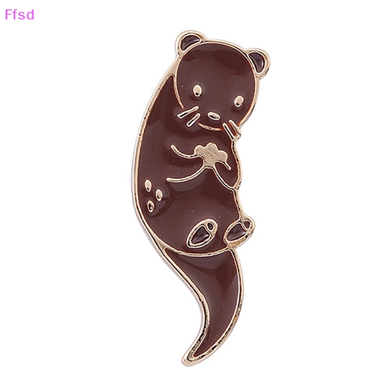 1 Huy Hiệu Cài Áo Hình Động Vật Hoạt Hình Đáng Yêu