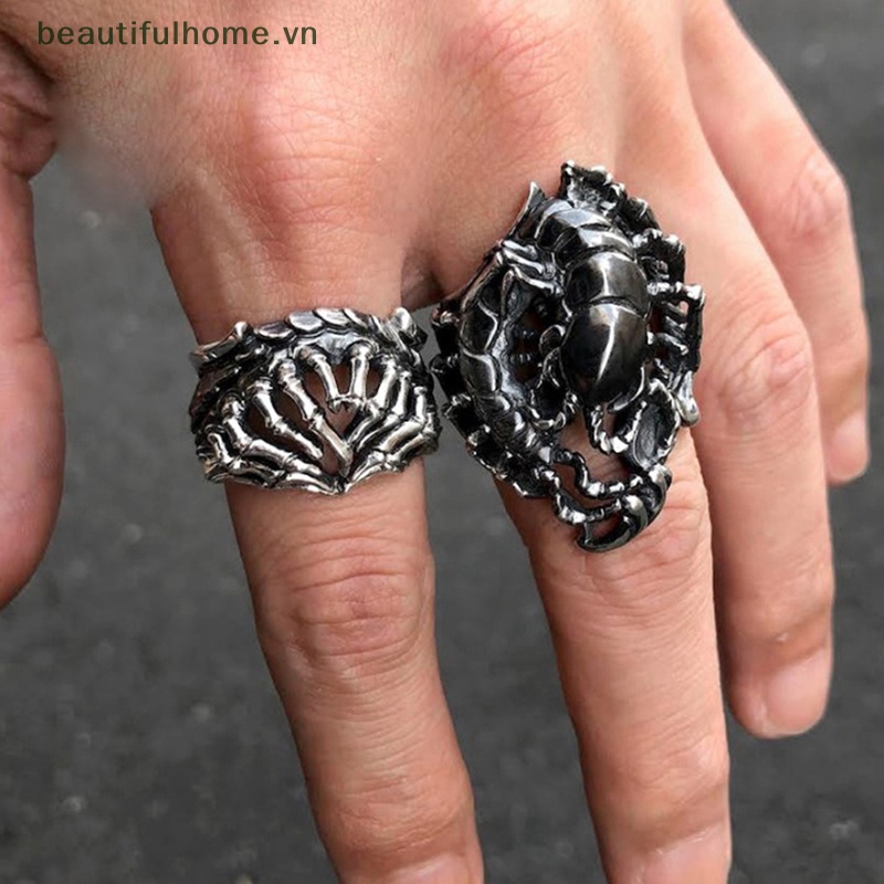 [beautifulhome] Nhẫn Đeo Tay Hình Móng Vuốt Ma Phong Cách Punk Bohemian Sáng Tạo Làm Quà Tặng Cho Nam Và Nữ [beauty]