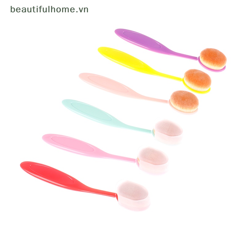 Set 10 Cọ Trang Điểm Đầu Dẹt Đa Năng