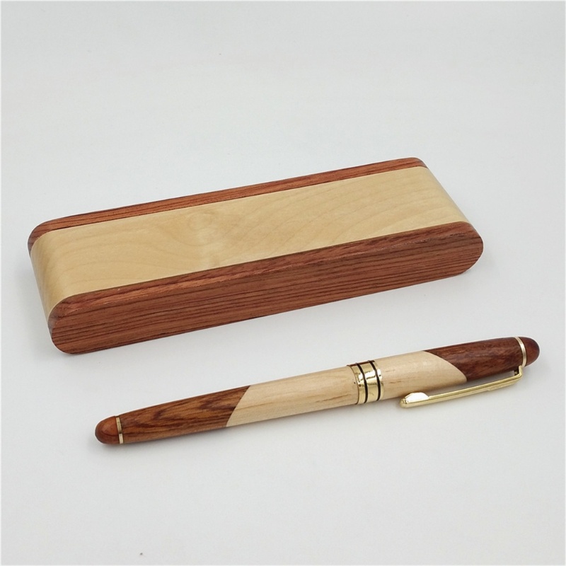 Set Bút Bi Gỗ Sang Trọng Kèm Hộp Đựng Tiện Lợi