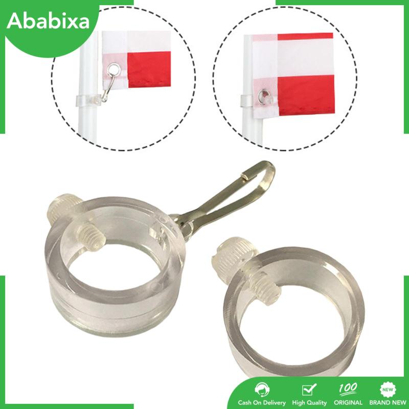 Set 2 Vòng Kẹp Cố Định Cột Cờ Bền Xoay 360 Độ Cho Cần Câu 1 "