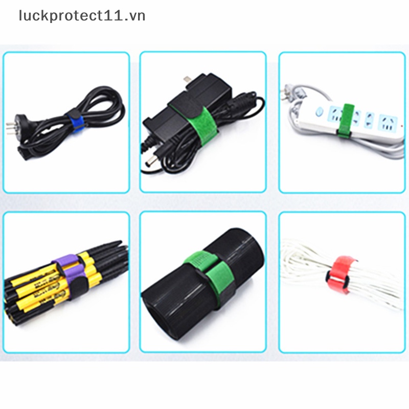# Dây Cáp 3C &amp; NEW 3C # Bộ 10 Dây Buộc Cần Câu Cá Có Thể Tái Sử Dụng Kèm Giá Đỡ Cần Câu