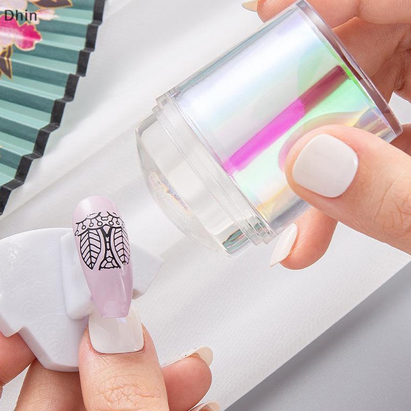 Bộ Dụng Cụ In Móng Nghệ Thuật Bằng Silicone Tay Cầm Bằng Kim Loại