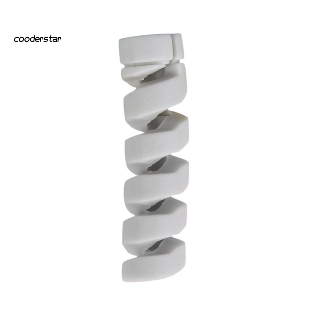 Set 10 Phụ Kiện Bảo Vệ Dây Cáp Sạc Bằng Silicon Mềm Nhẹ Hình Xoắn Ốc Thông Dụng