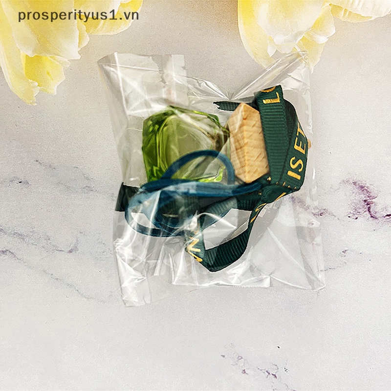 [prosperityus1] Chai Nước Hoa Thủy Tinh 8ml Nắp Tam Giác Màu Kim Cương Cho Xe Hơi