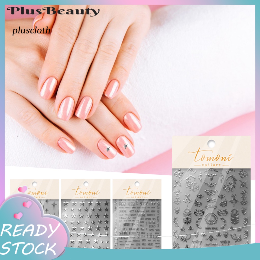 Miếng Dán Trang Trí Móng Tay Tự Dính Không Phai Màu Phong Cách Ins DIY 5D