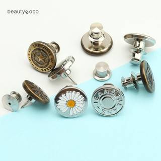 🌠By🌠 Nút cài quần jean bằng kim loại có thể tháo ra và điều chỉnh tiện lợi cho nữ