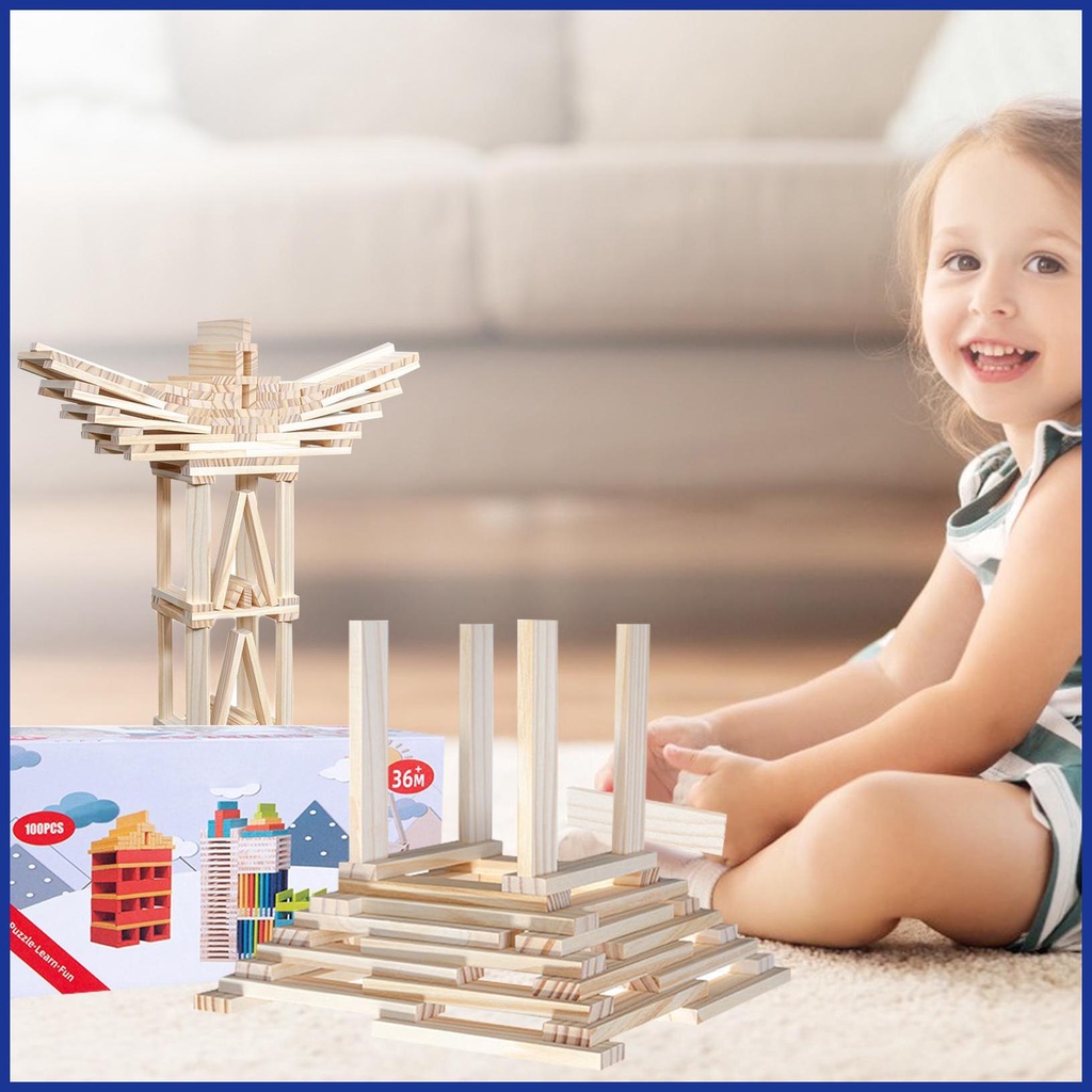 Bộ Đồ Chơi Lắp Ráp Khối Xếp Chồng Khối An Toàn Cho Bé Aavn