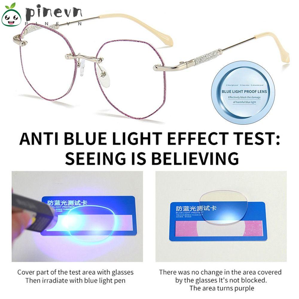 Kính Đọc Sách Lấp Lánh|Đèn Chống Ánh Sáng Xanh Thiết Kế Đơn Giản