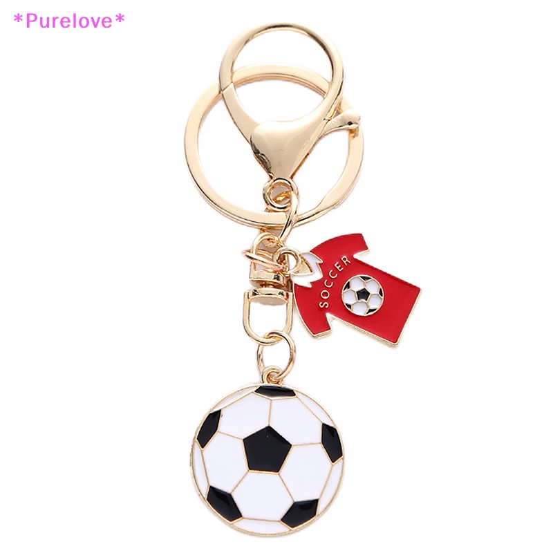 Móc Khóa Hình Quả Bóng Đá Mini Bằng Kim Loại Dành Cho Fan Hâm Mộ Mới