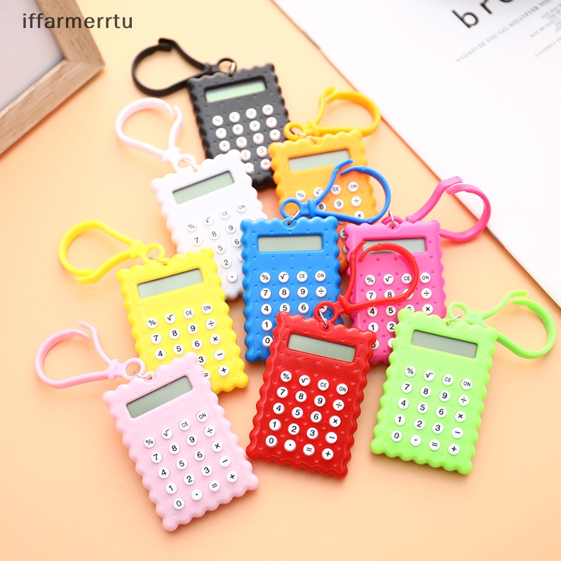 Máy Tính Điện Tử Mini Hình Bánh Quy Cho Học Sinh