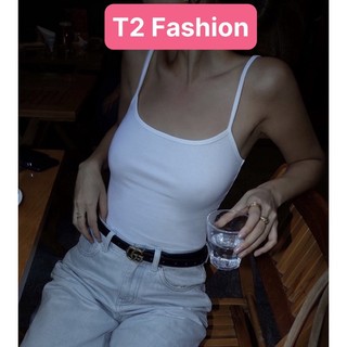 T330 Áo 2 dây cotton mềm mịn, áo hai dây basic