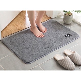 Thảm nỉ lau chùi chân hình chữ nhật 60x40cm , thảm bàn chân nhiều màu