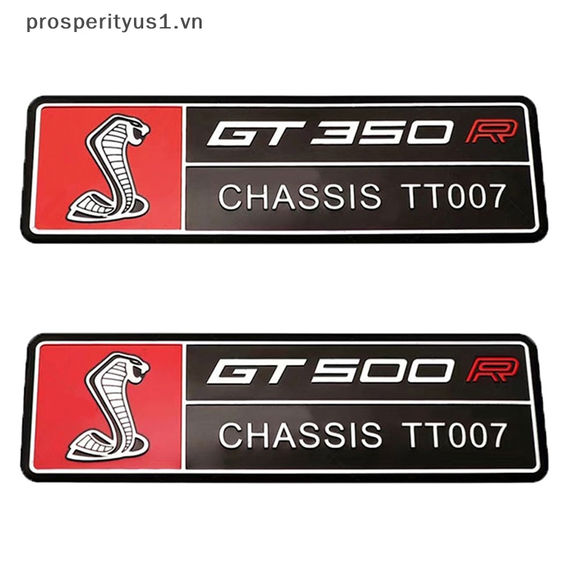 Miếng Dán Logo Bằng Nhôm Trang Trí Thân Xe Hơi Ford Mustang GT350 GT500 Refitg GT5.0 Coote 1