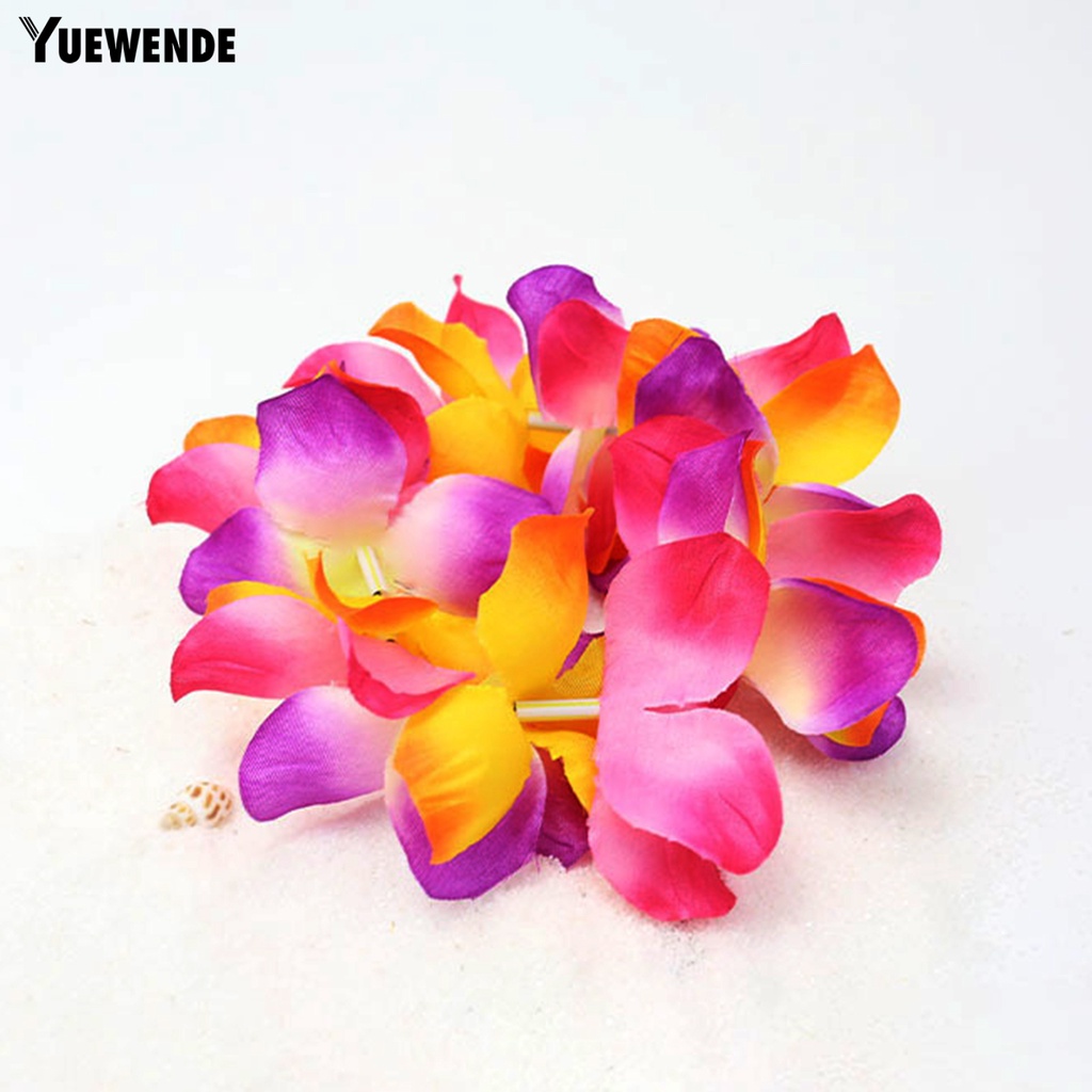 Yq.e Mũ Rơm Hawaiian Thoáng Khí Màu Tươi Sáng Kèm Vòng Hoa Cho Thú Cưng