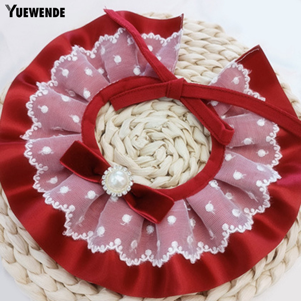 Yếm Ăn Mềm Mại Kết Cấu Ren Cổ Điển Dành Cho Thú Cưng YQ.E