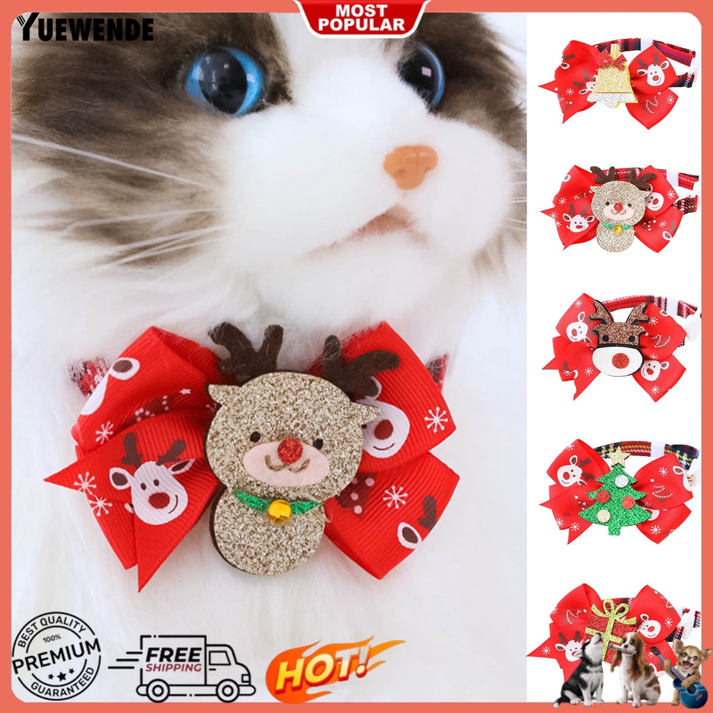 Yq.e Vòng Cổ Trang Trí Giáng Sinh Có Thể Điều Chỉnh Cho Mèo Cưng
