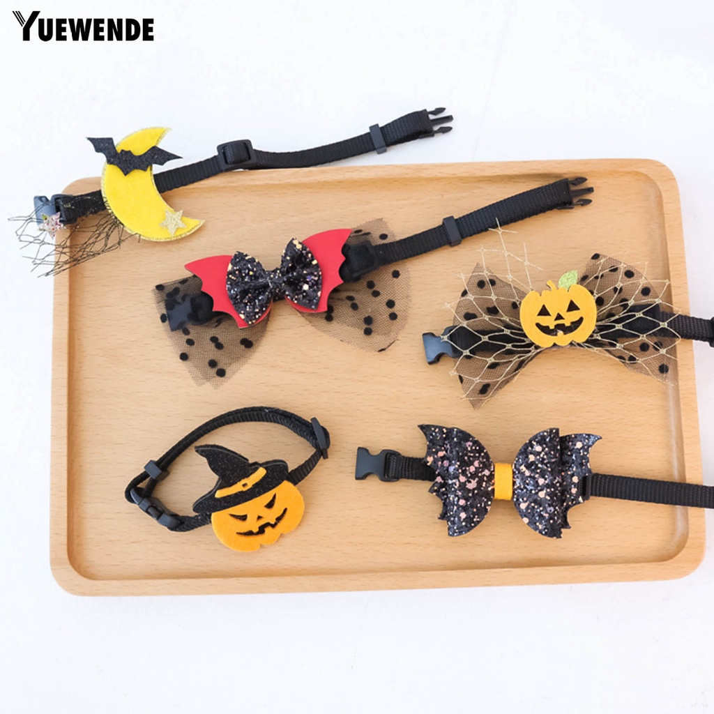 Vòng Cổ Họa Tiết Dơi Bí Ngô Cho Thú Cưng