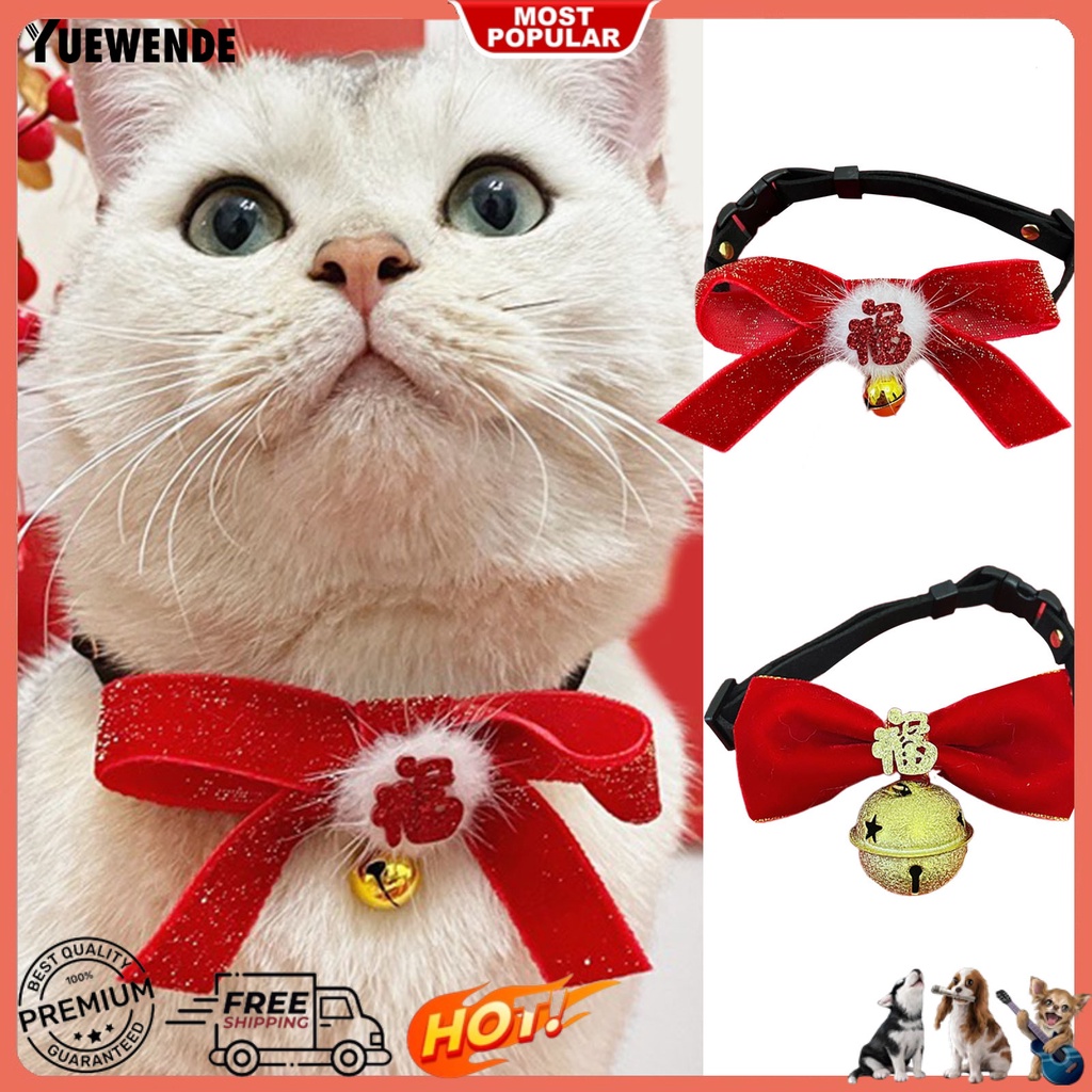 Yq.e Vòng Cổ Polyester Siêu Mềm Bắt Mắt Theo Chủ Đề Năm Mới Cho Thú Cưng Tại Nhà